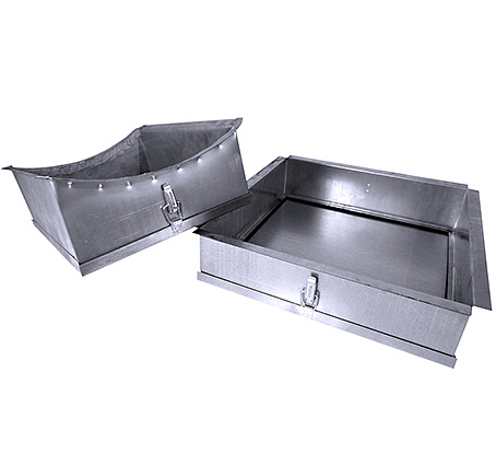 Лючок для чистки воздуховода 100х100/Ø200 на titan.ru фото