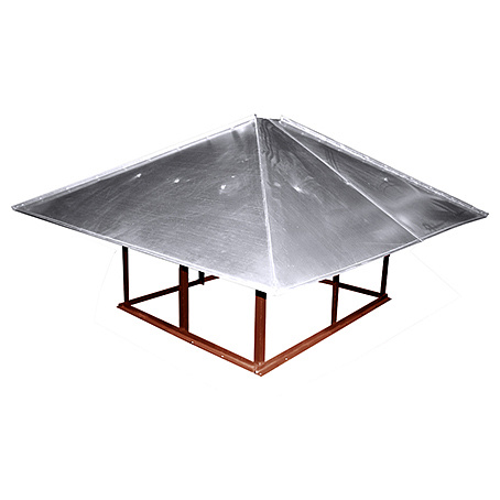 Зонт над шахтой фальц 1000х600 фото - от производителя ПК Титан.